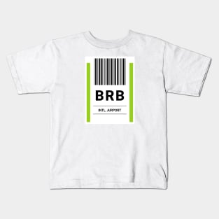 BRB Airport Baggage Label Kids T-Shirt